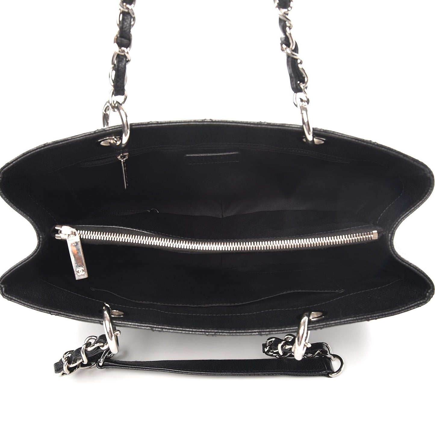 Caviar Quilted Grand Shopping Tote GST Black