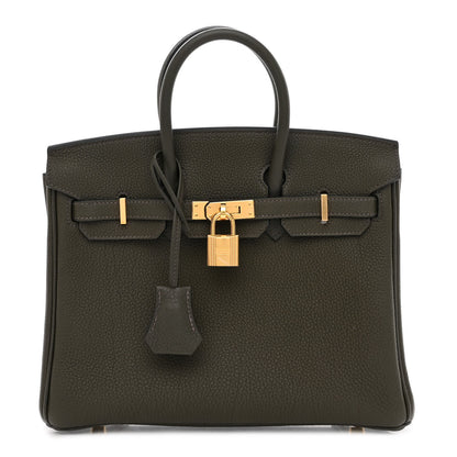 Hermes Togo Birkin 25 Vert De Gris 1 of 10
