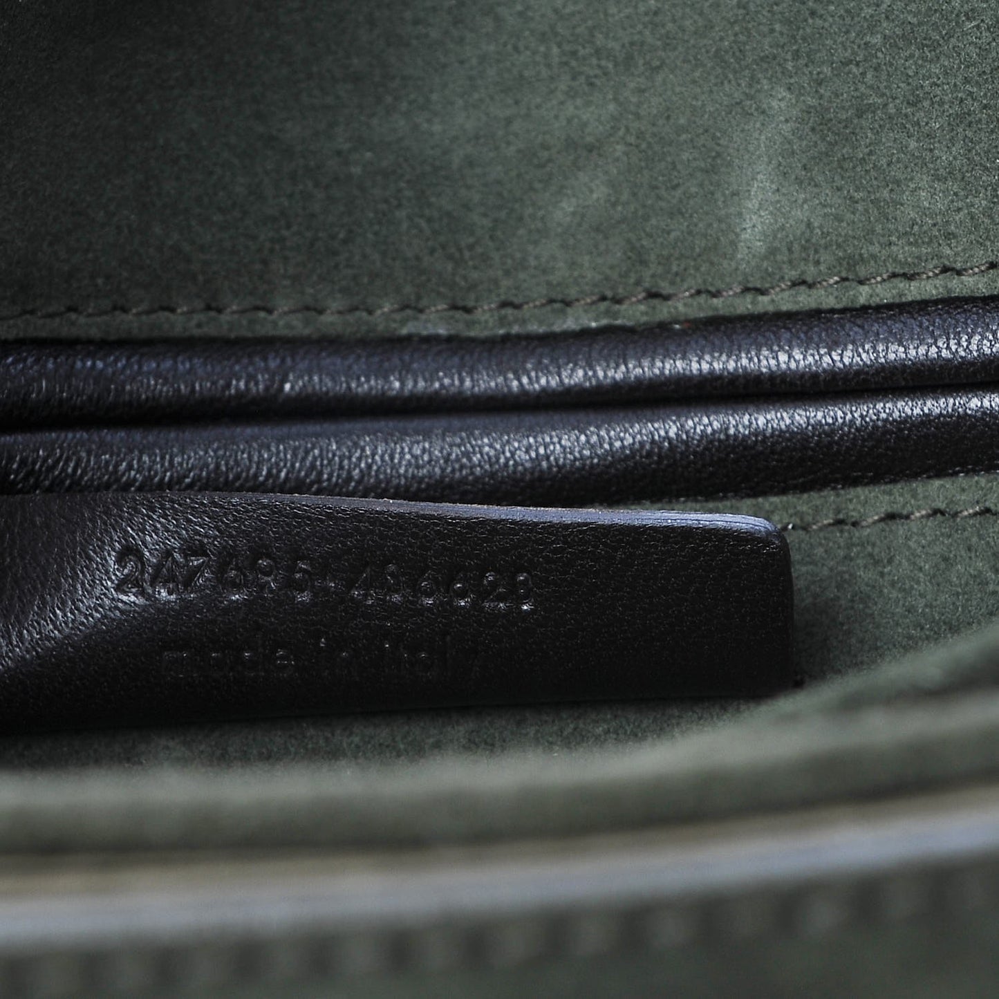 Suede Large ChYc Flap Bag Green