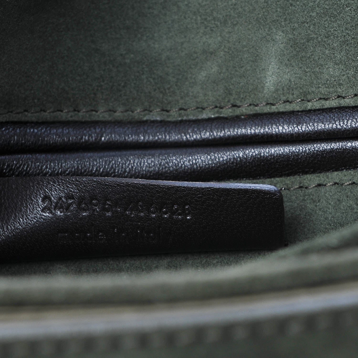 Saint Laurent Suede Large ChYc Flap Bag Green 7 of 9