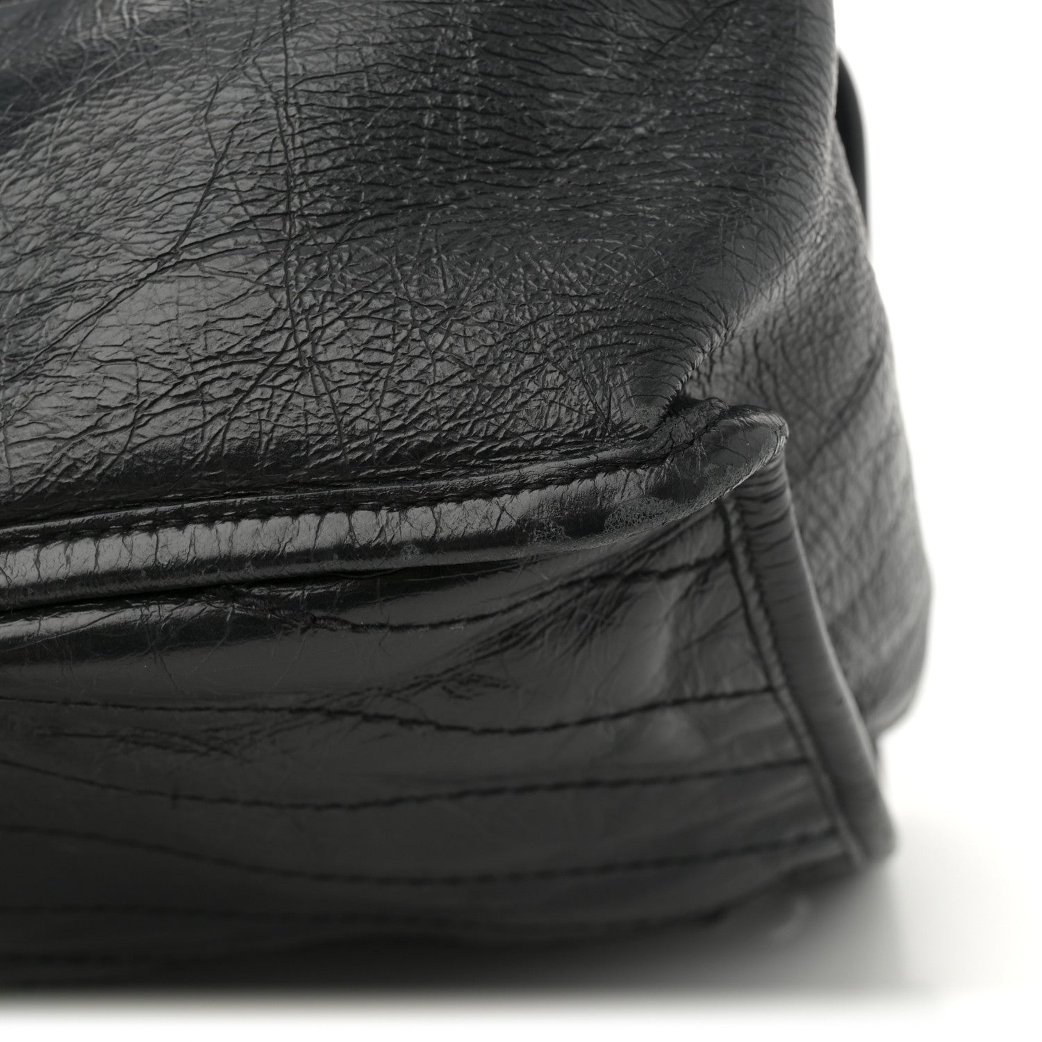 Saint Laurent Crinkled Calfskin Matelasse Monogram Large Niki Chain Satchel Black 12 of 12