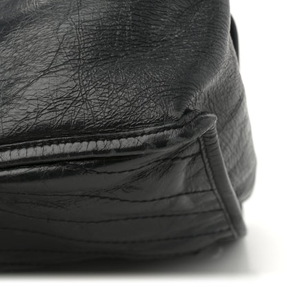 Saint Laurent Crinkled Calfskin Matelasse Monogram Large Niki Chain Satchel Black 12 of 12
