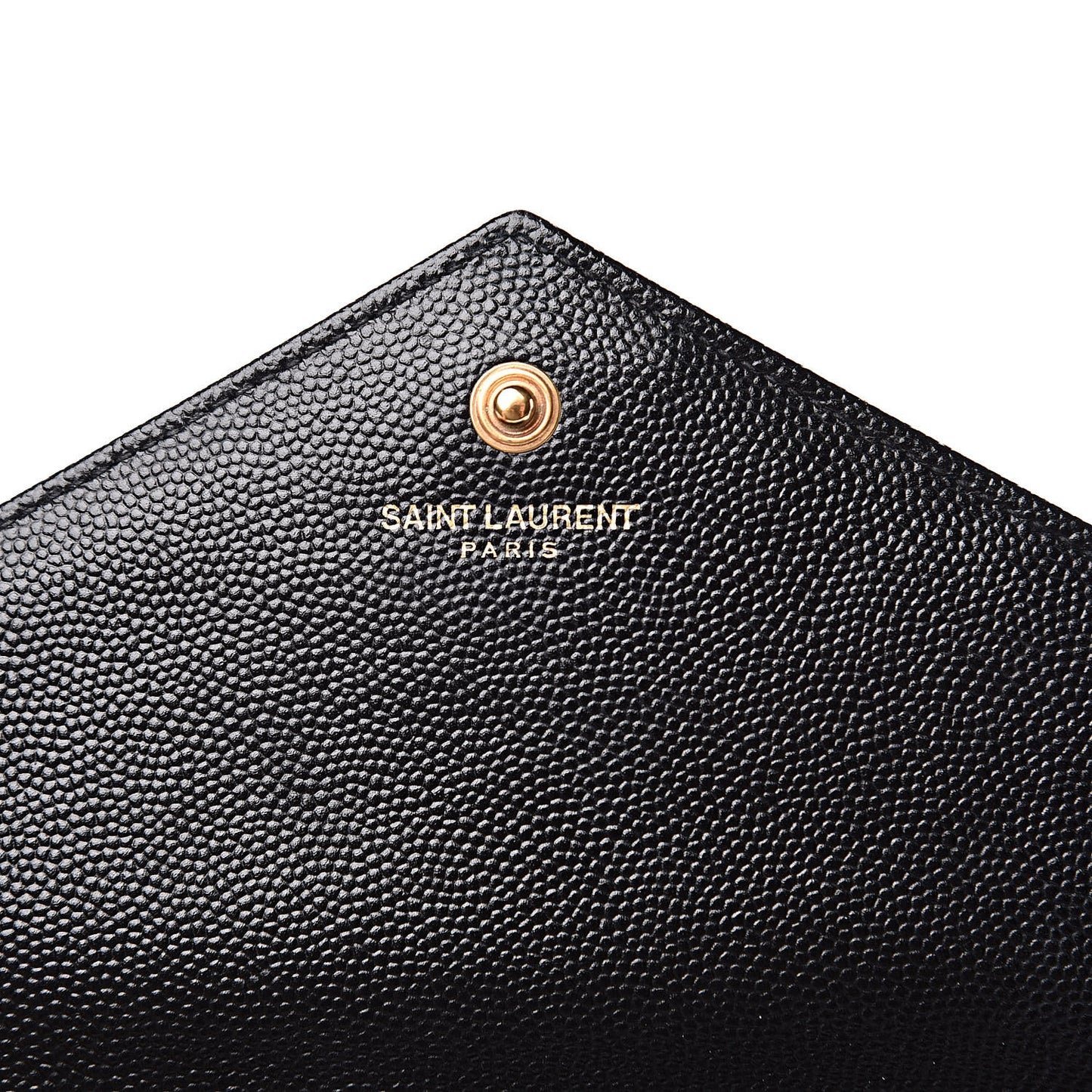 Grain De Poudre Matelasse Chevron Monogram Chain Wallet Black