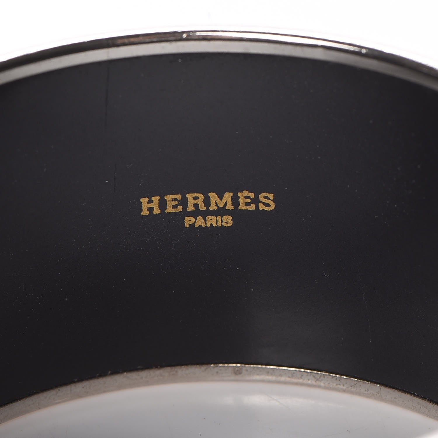 Hermes Enamel Printed Extra Wide De Passage a Paris Bracelet 70 4 of 6