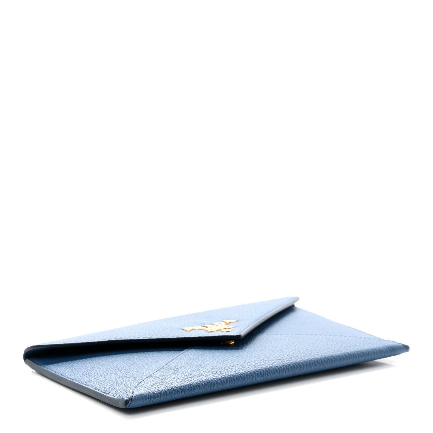 Vitello Grain Envelope Wallet Cobalto