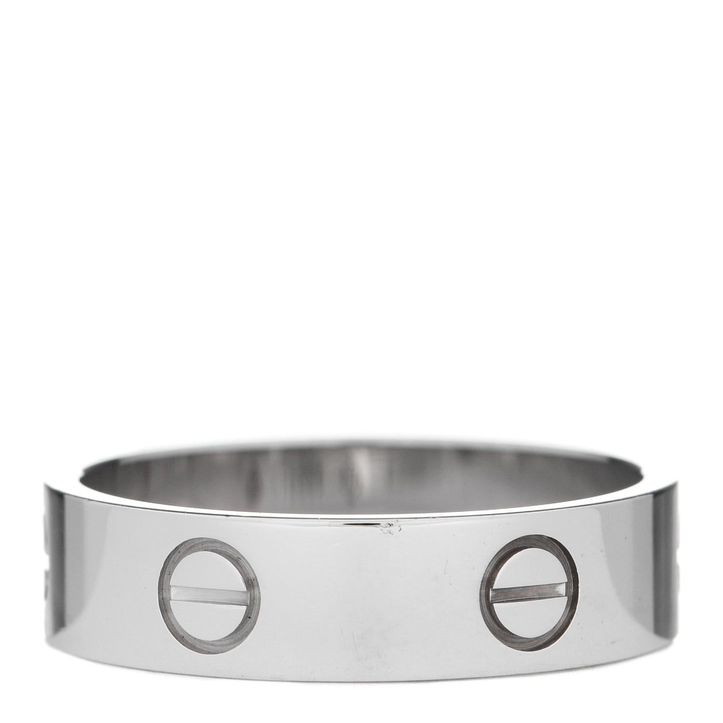 18K White Gold 5.5mm LOVE Ring 60 9