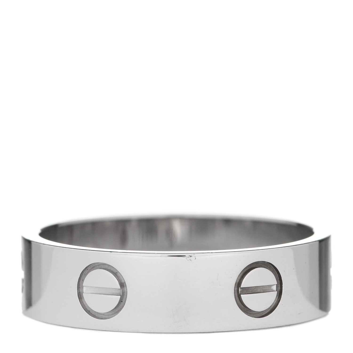 Cartier 18K White Gold 5.5mm LOVE Ring 60 9 3 of 4