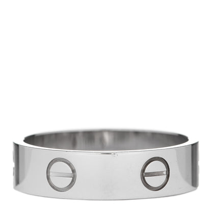 Cartier 18K White Gold 5.5mm LOVE Ring 60 9 3 of 4