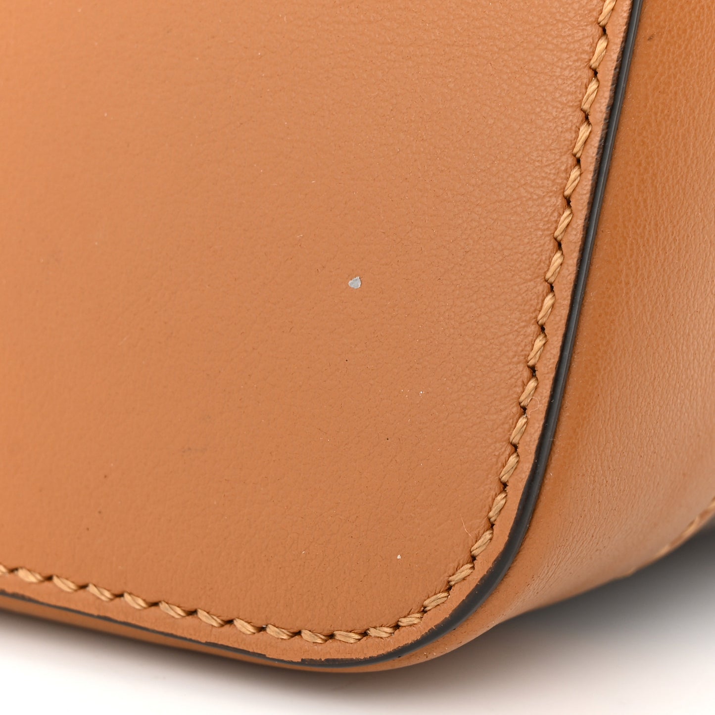 Glazed Fabric Vitello Grace F is Fendi FF 1974 Stamp Patch Grande Mon Tresor Bucket Bag Mogano Panna Nocciola