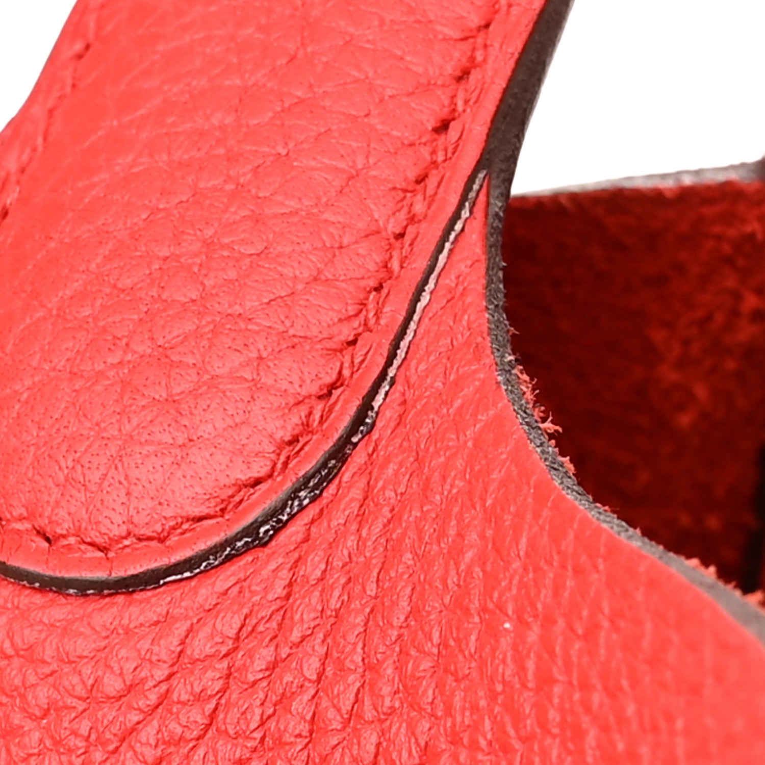 Hermes Taurillon Clemence Picotin Lock 18 PM Rouge de Coeur 11 of 12