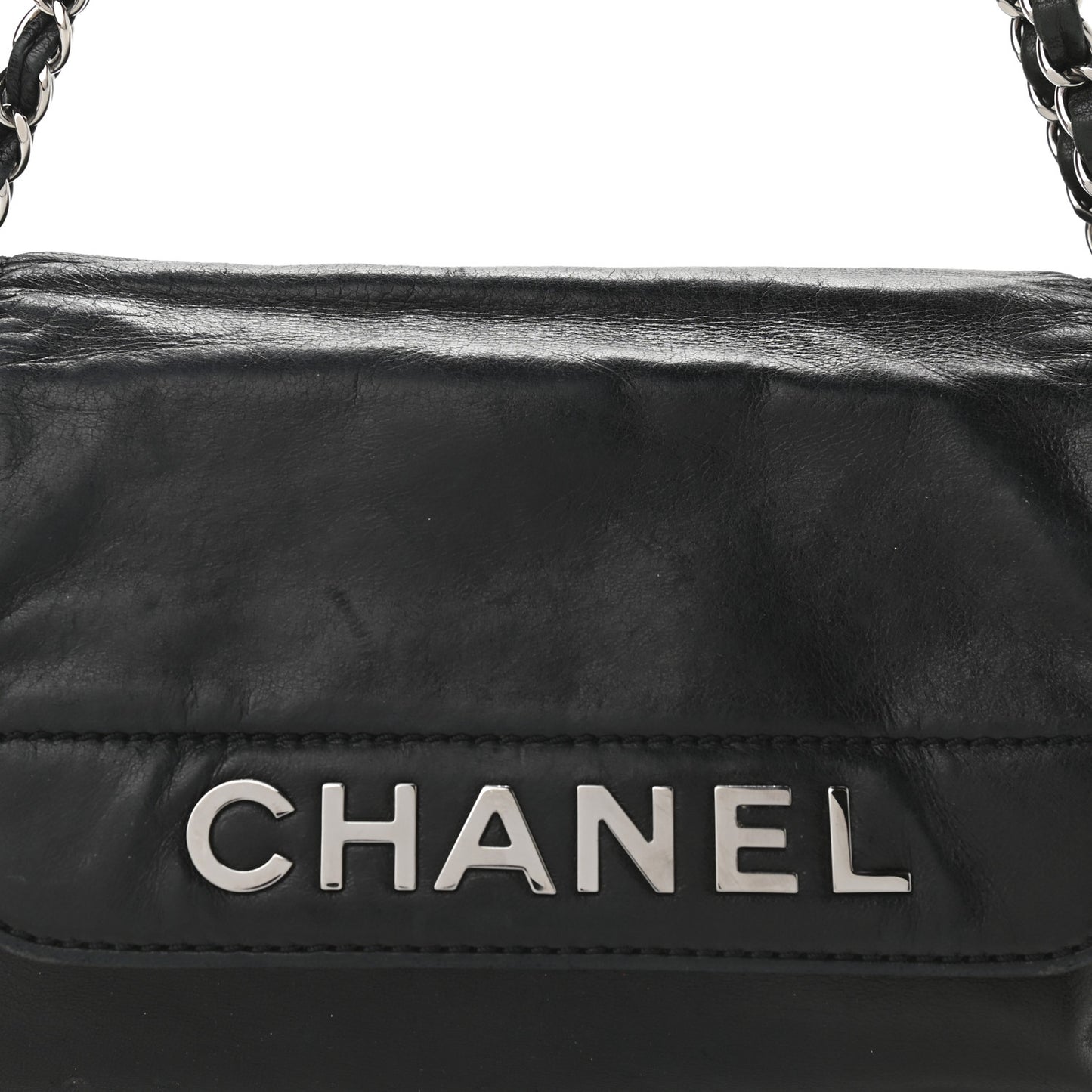 Lambskin Rock and Chic Shoulder Bag Black