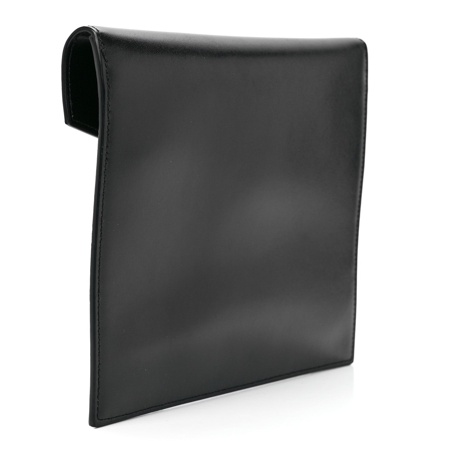 Saint Laurent Smooth Shiny Calfskin Monogram Uptown Baby Pouch Black 3 of 11