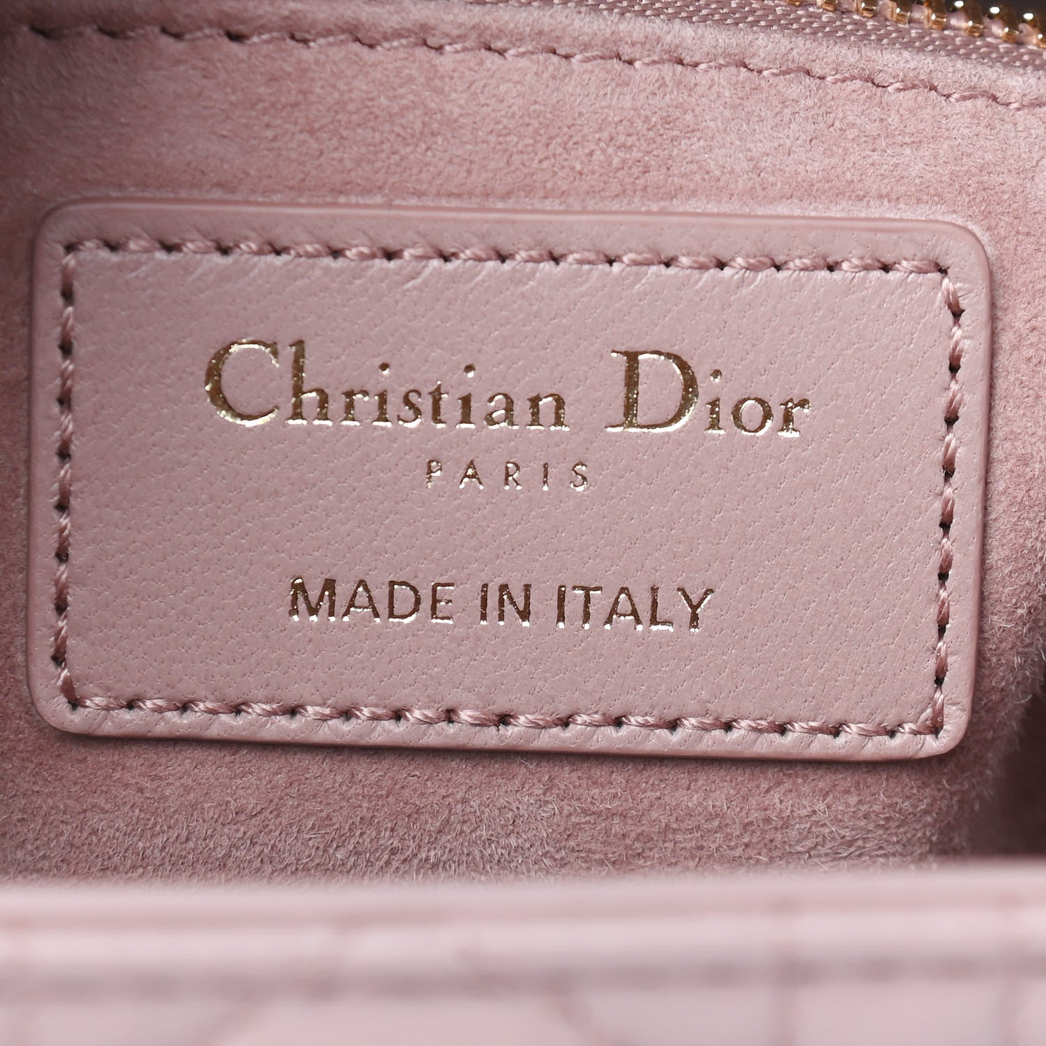 Christian Dior Lambskin Cannage Medium Lady Dior Bois de Rose 6 of 9