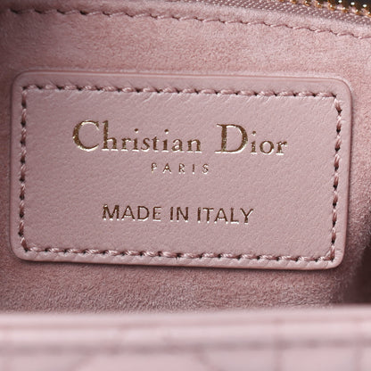 Christian Dior Lambskin Cannage Medium Lady Dior Bois de Rose 6 of 9