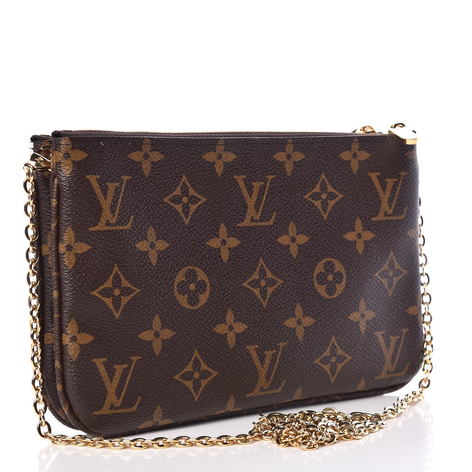 Louis Vuitton Monogram 2019 Christmas Animation Double Zip Pochette 3 of 10