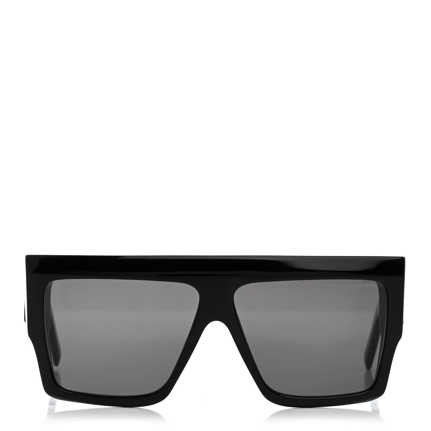 Acetate Flat Top Rectangular Sunglasses CL400921 Black