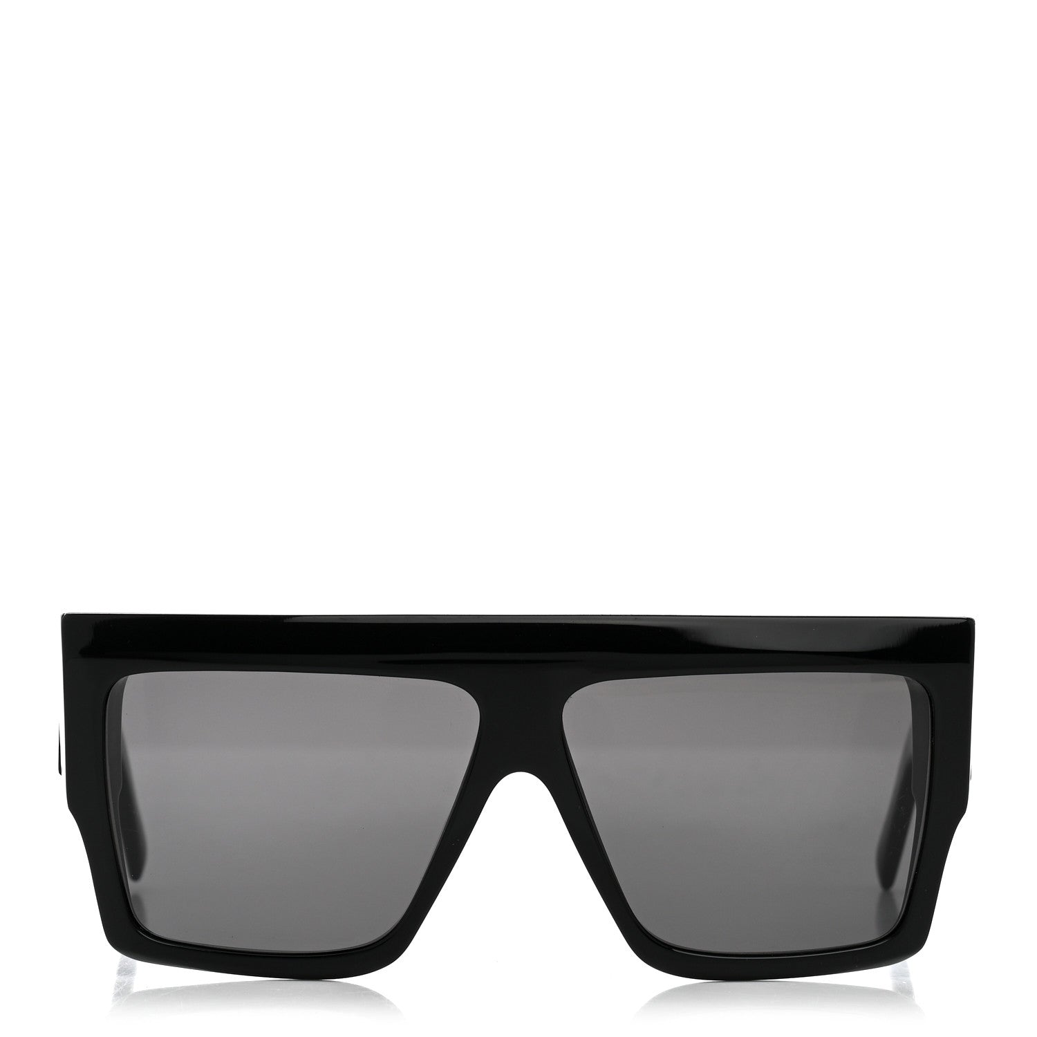 Celine Acetate Flat Top Rectangular Sunglasses CL400921 Black 2 of 8