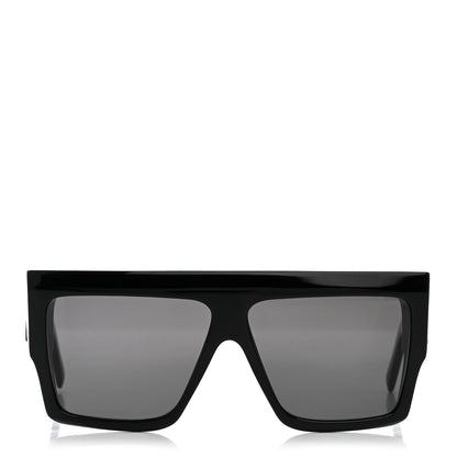 Celine Acetate Flat Top Rectangular Sunglasses CL400921 Black 2 of 8