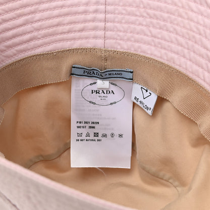 Prada Re-Nylon Metal Triangle Logo Womens Bucket Hat S Alabastro 8 of 9