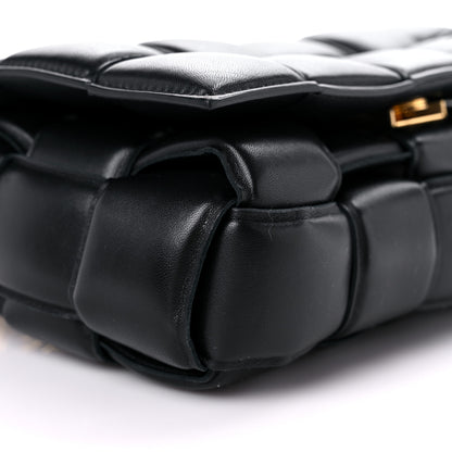 Bottega Veneta Lambskin Maxi Intreccio Padded Chain Cassette Crossbody Bag Black 7 of 8