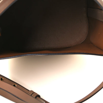 Burberry Calfskin Small Peggy Bucket Bag Cream 4 of 7
