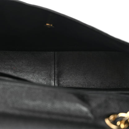 Chanel Caviar Quilted Jumbo Single Flap Black 5 of 10