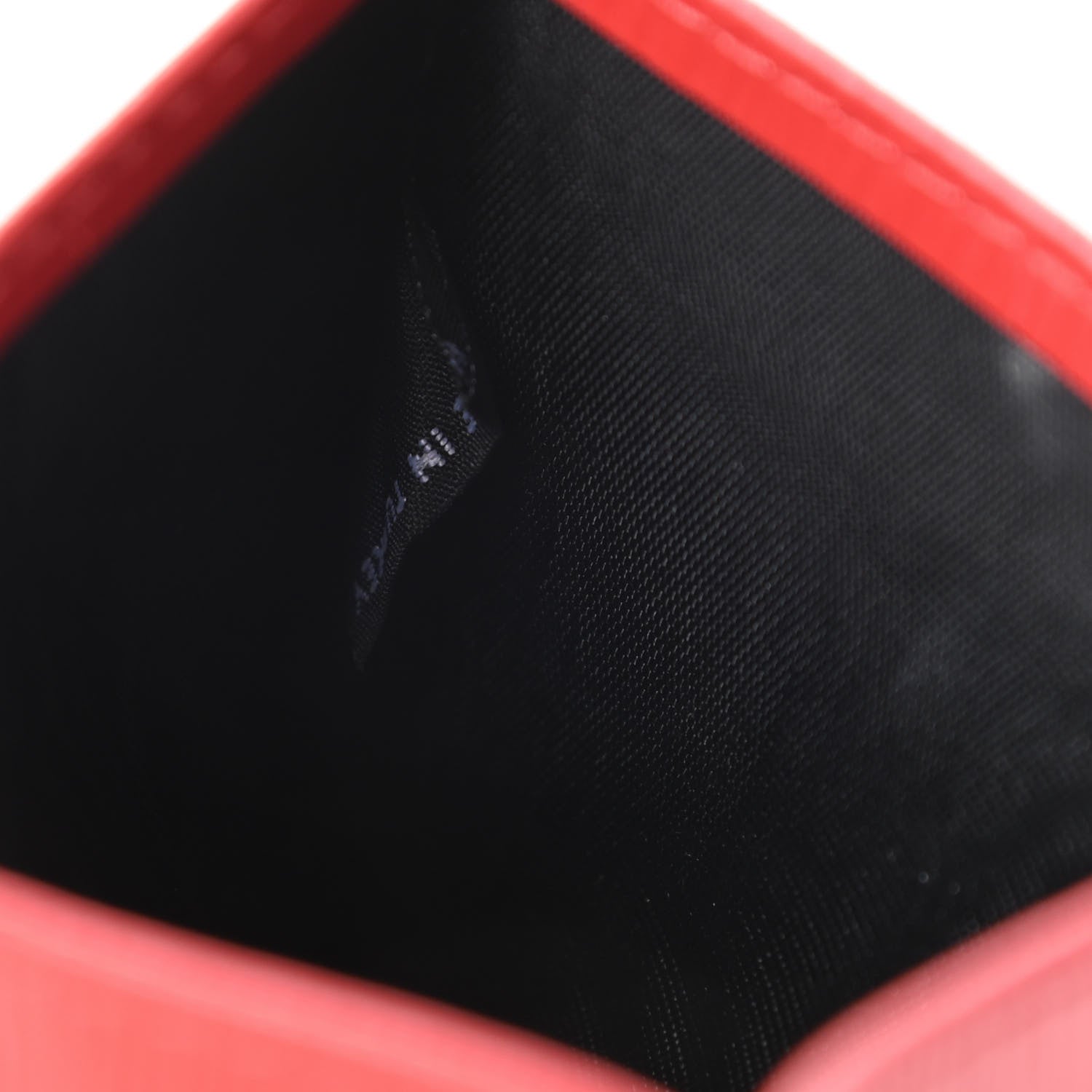 Prada Vitello Move Metal Card Case Black Lacca 7 of 9