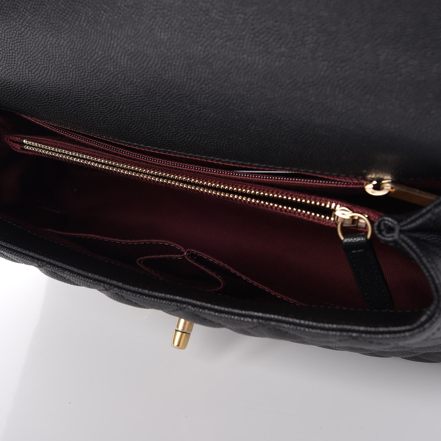 Chanel Caviar Quilted Small Coco Handle Flap Black 5 of 8