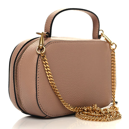 Valentino Garavani Grainy Calfskin VLogo Top Handle Camera Bag Crossbody Rose Cannelle 3 of 10