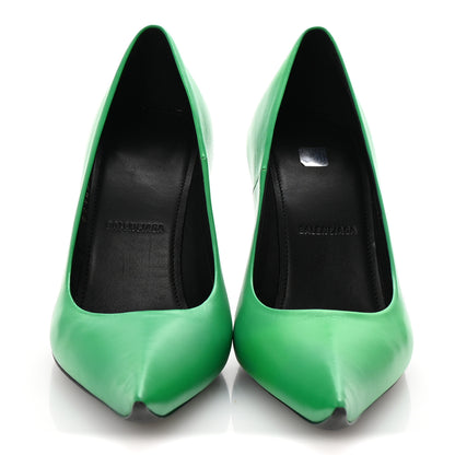 Balenciaga Soft Calfskin Essex 110mm Pumps 38.5 Green 3 of 10