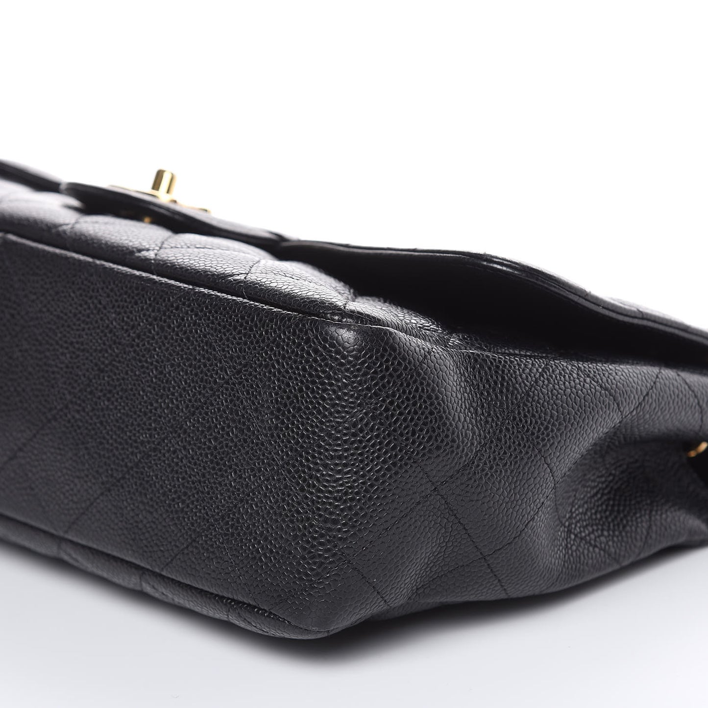 Caviar Quilted Jumbo Single Flap Black