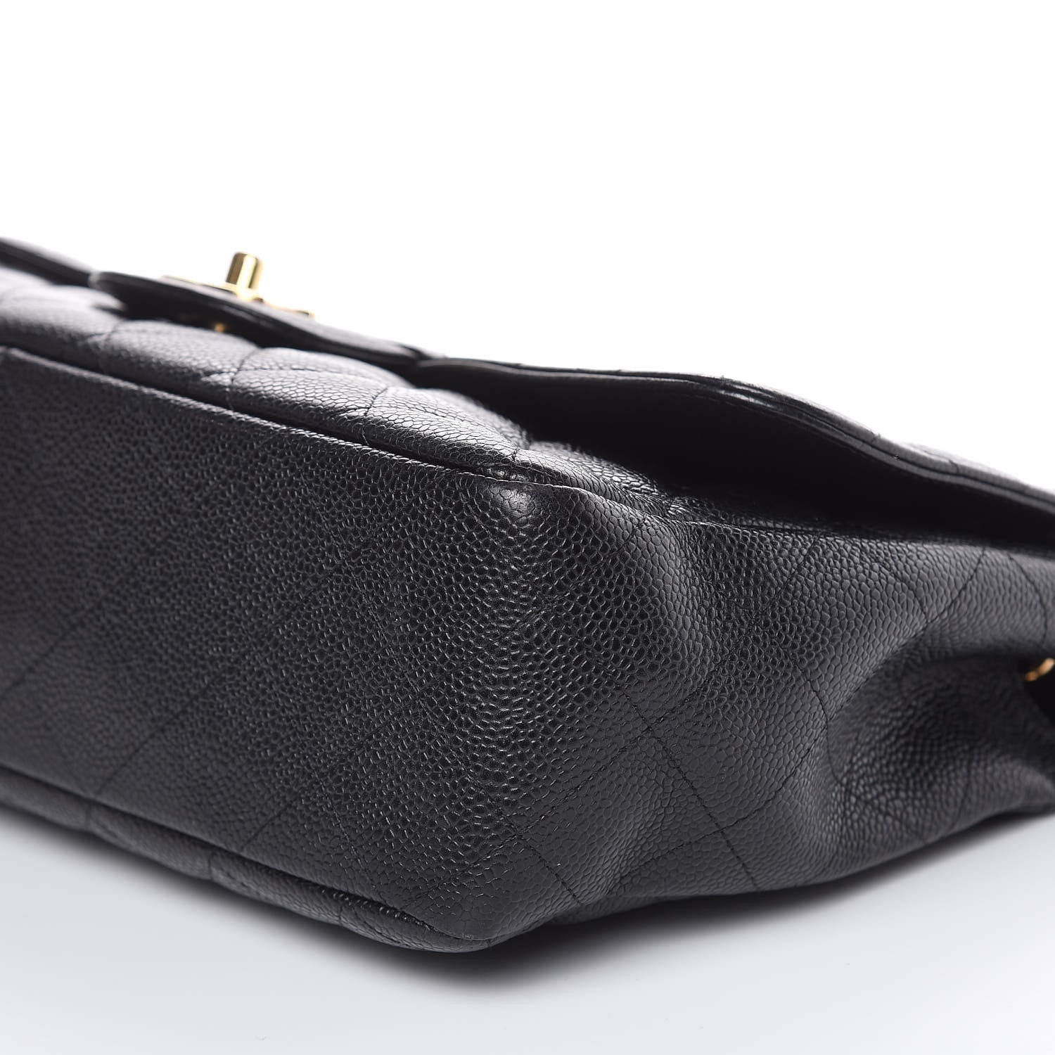 Chanel Caviar Quilted Jumbo Single Flap Black 9 of 17
