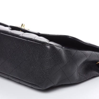 Chanel Caviar Quilted Jumbo Single Flap Black 9 of 17