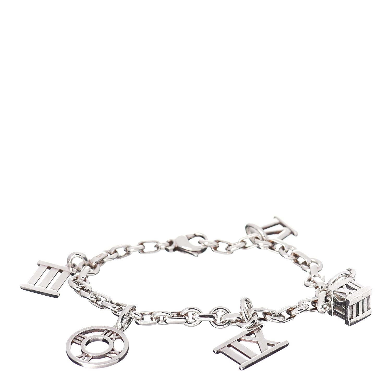 Tiffany Sterling Silver Atlas Charm Bracelet 1 of 4