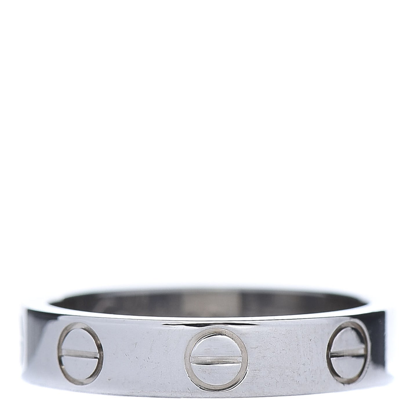 18K White Gold 3.5mm LOVE Wedding Band Ring 47 4
