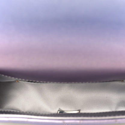 Chanel Gradient Metallic Calfskin Quilted Clutch Silver Blue Yellow Purple 5 of 11