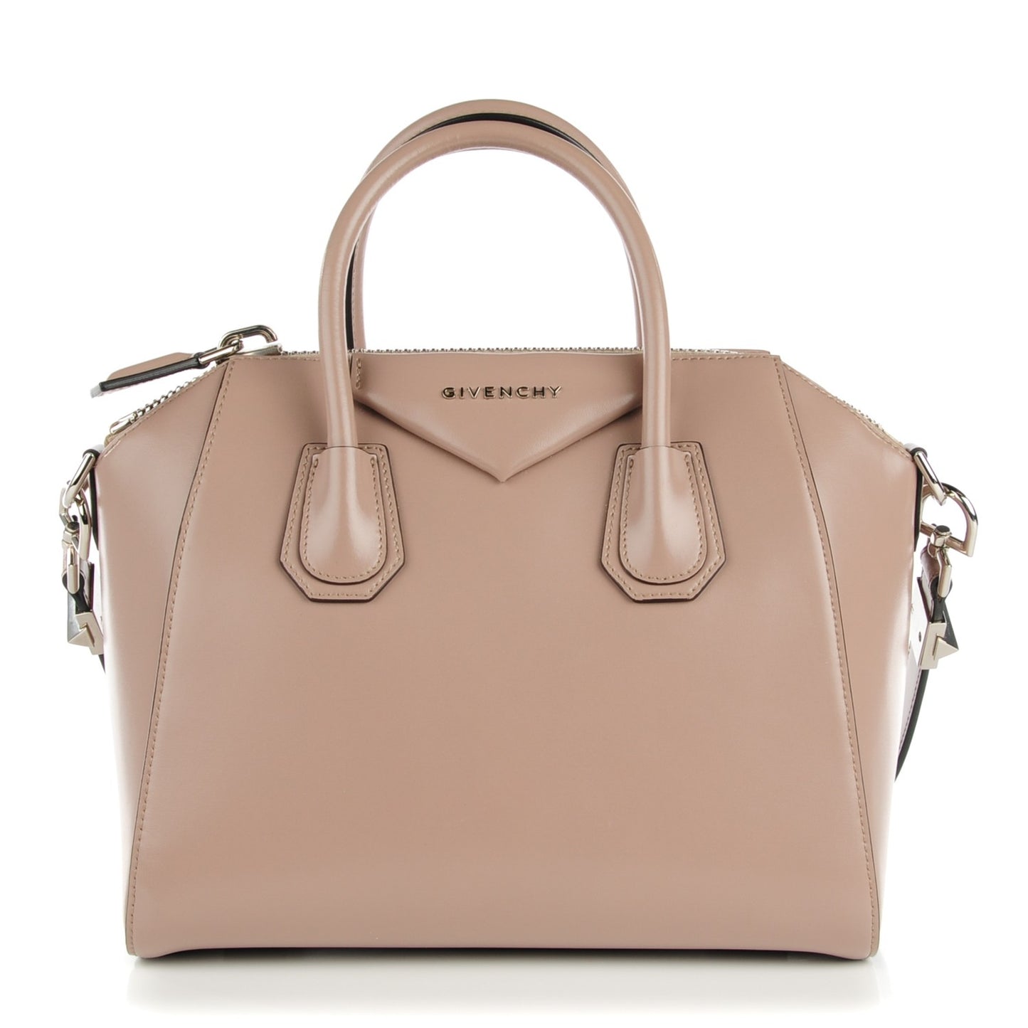 Smooth Calfskin Small Antigona Linen