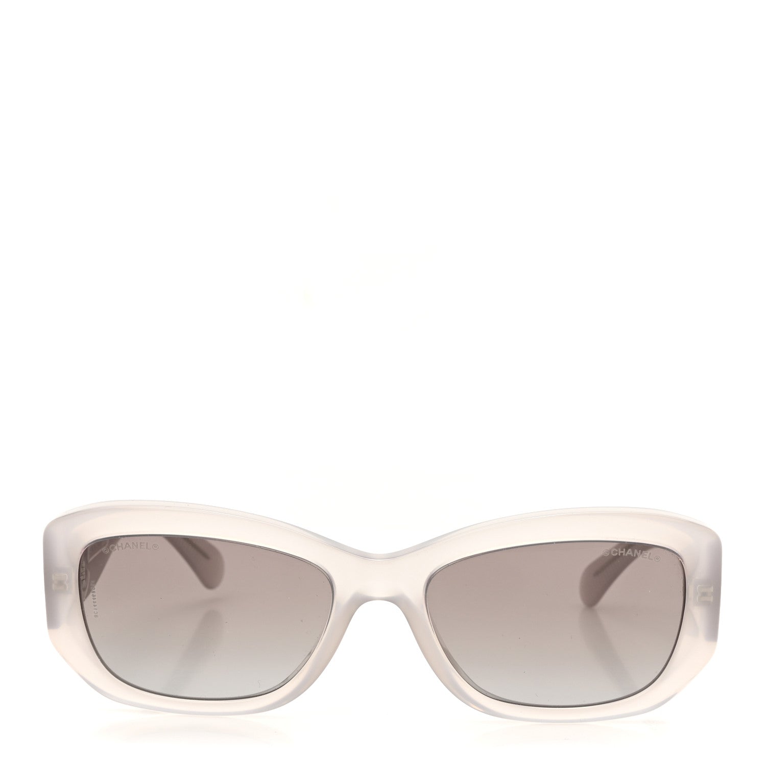 Chanel Acetate Rectangle Sunglasses Grey 2 of 8