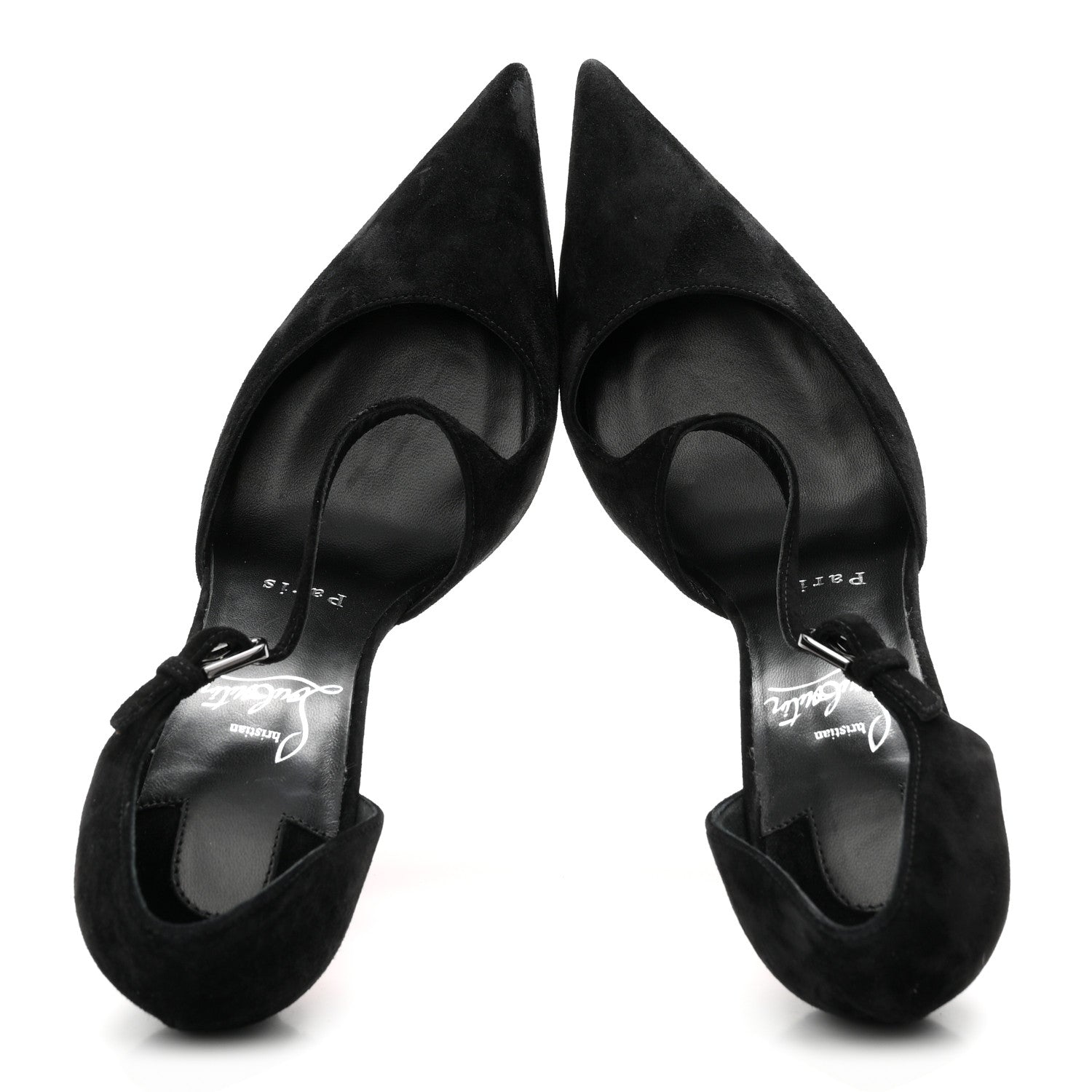 Christian Louboutin Veau Velours Miss Ziggyta 100 Pumps 36.5 Black