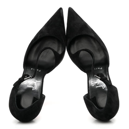 Christian Louboutin Veau Velours Miss Ziggyta 100 Pumps 36.5 Black 2 of 10