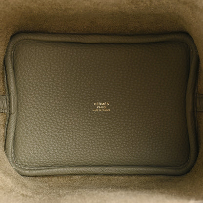 Hermes Taurillon Clemence Picotin Lock 18 PM Sauge 5 of 11