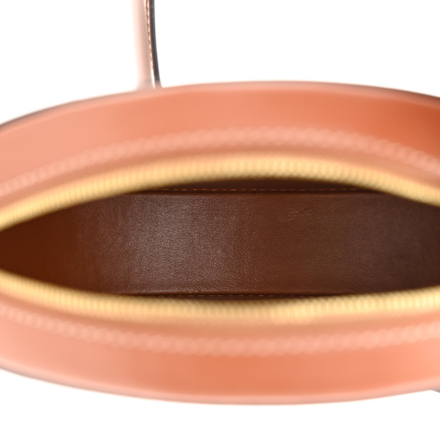 Smooth Calfskin Cuir Small Triomphe Oval Crossbody Purse Tan