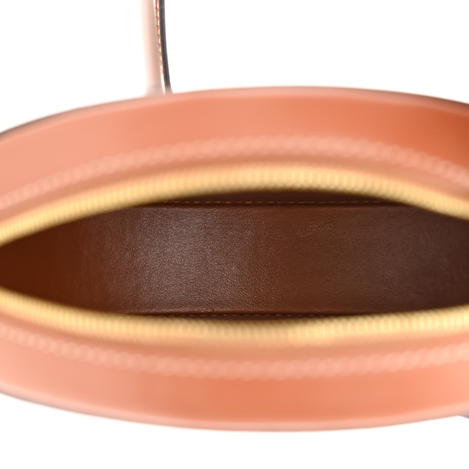 Celine Smooth Calfskin Cuir Small Triomphe Oval Crossbody Purse Tan 5 of 10
