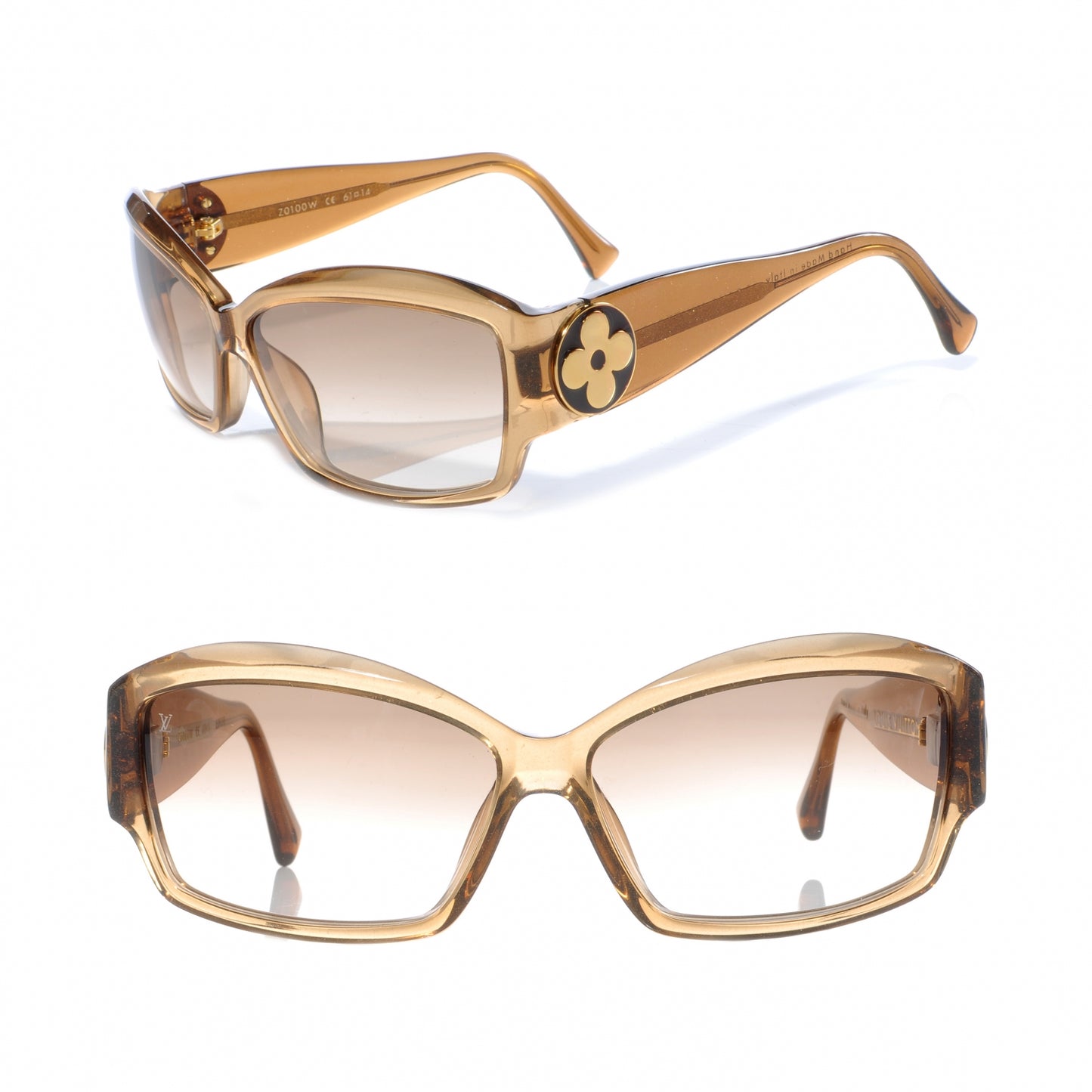 Ursula Strass PM Glitter Sunglasses Dark Honey