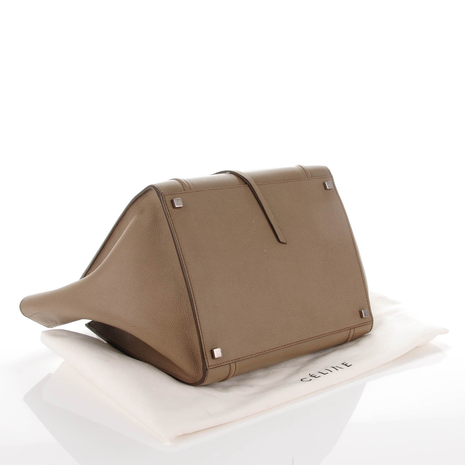 Celine Grained Calfskin Medium Phantom Luggage Taupe 5 of 8
