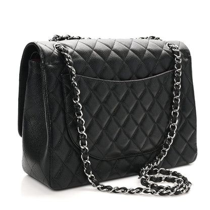Chanel Caviar Quilted Maxi Double Flap Black 2 of 11