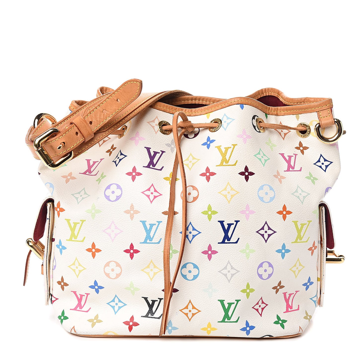 Monogram Multicolor Petit Noe White