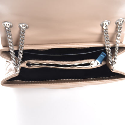 Saint Laurent Calfskin Y Quilted Monogram Small Loulou Chain Satchel Dark Beige 6 of 9