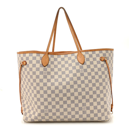 Louis Vuitton Damier Azur Neo Neverfull GM Rose Ballerine 1 of 16
