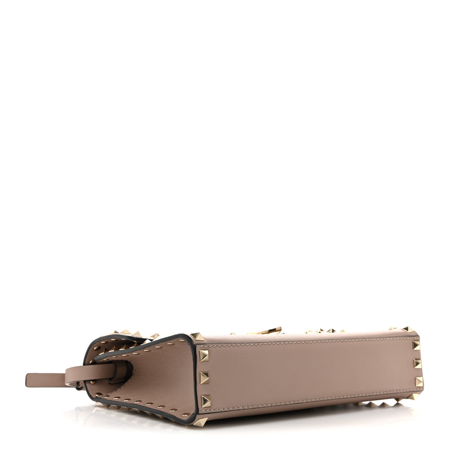 Valentino Garavani Vitello Medium Rockstud Flip Lock Crossbody Bag Poudre 4 of 9
